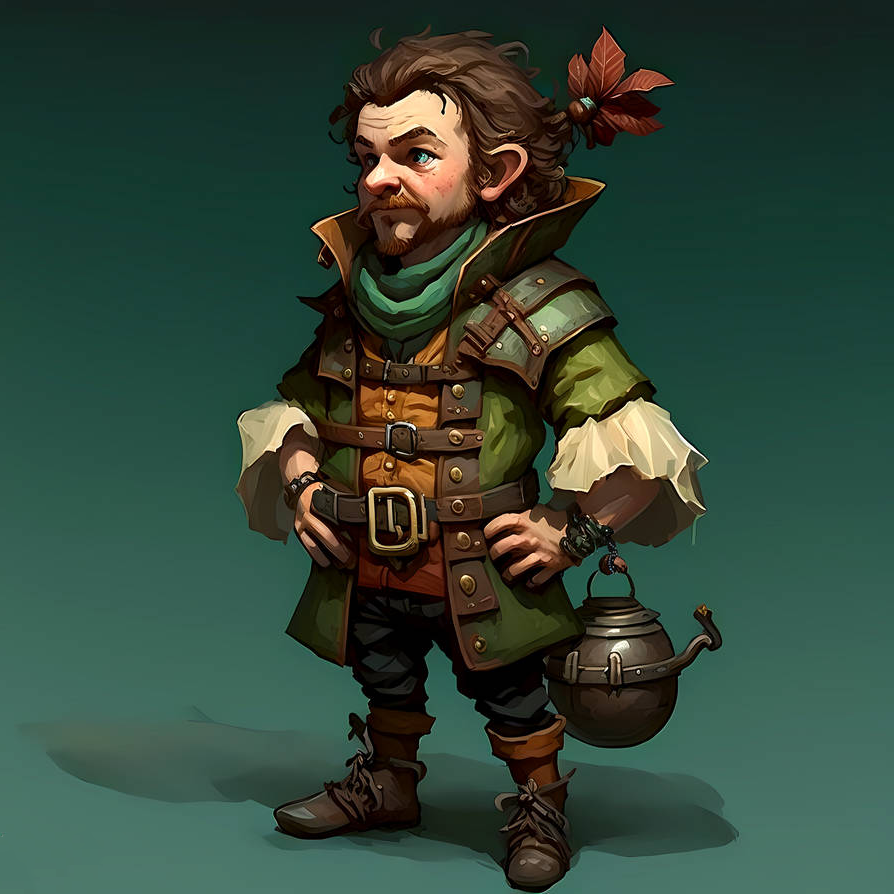 Jivell Yellowleaf 'Jives' (0) - humanoid (halfling) - NPC